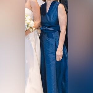 Mother of the Bride or Groom Elegant Blue Sleeveless Dress